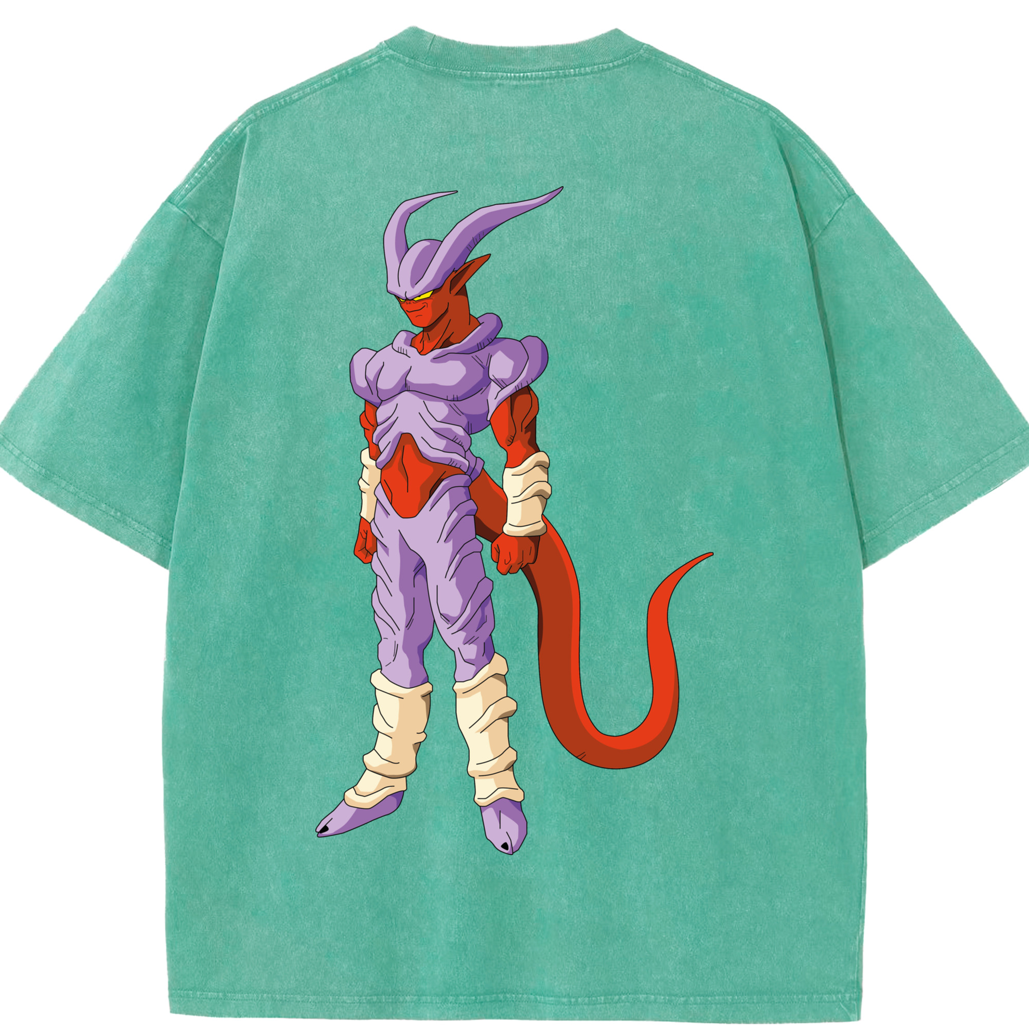 （画像用） ドラゴンボール ジャネンバ DRAGON BALL Janemba 綿100% ヴィンテージ風 半袖Tシャツ（背面プリント）
